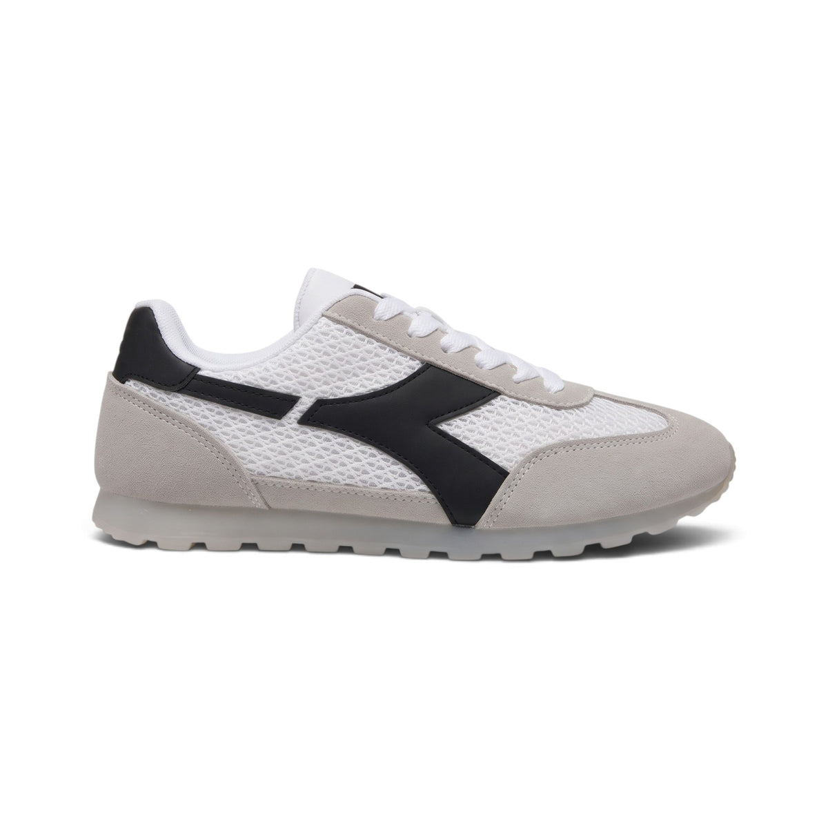 Romy Grey and Black Retro Mesh Sneakers