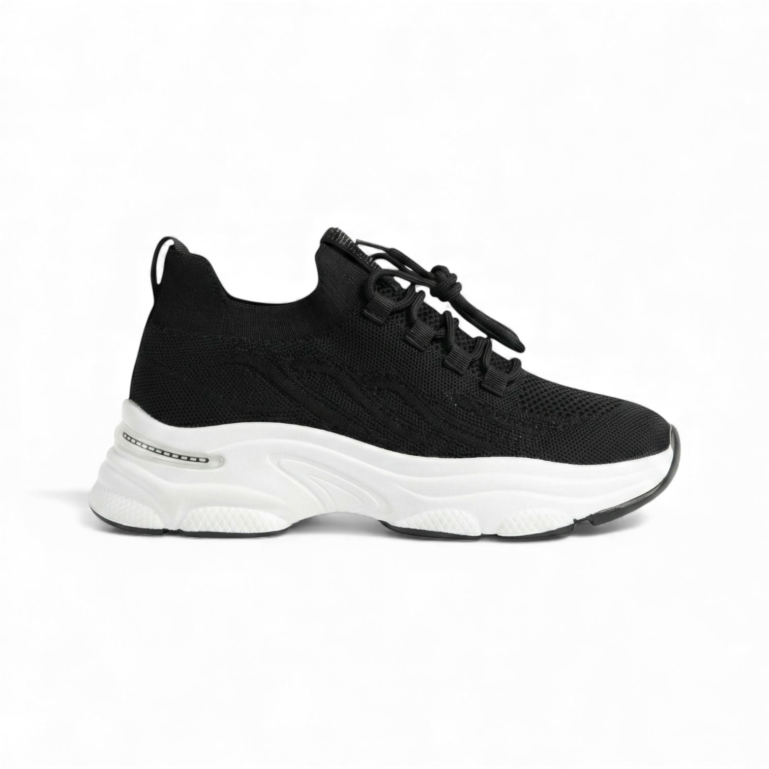 Sabine Black Crystal Knit Sneaker
